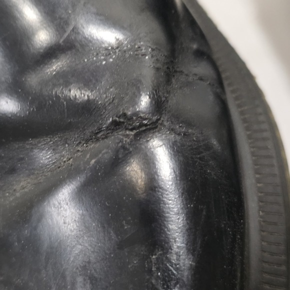 Doc Martens Black Flora Patent Leather Chelsea Boots Womens EU 39 US 8 Slip On - Picture 11 of 16